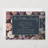 感謝祭のディナー　パンプキン　招待状　ナチュラル 招待状 (裏面)