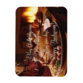 感謝祭のディナー マグネット (縦)