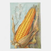 感謝祭のトウモロコシの台所タオル キッチンタオル (縦)