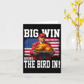 感謝祭のトランプで大きな勝利を収おもしろいめる カード (黄色い花)