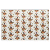 感謝祭のトランプの七面鳥 ファブリック (ファットクウォーター)