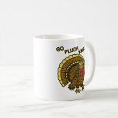 感謝祭のトルコのおもしろいなしゃれ コーヒーマグカップ (正面右)