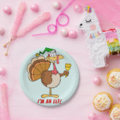 感謝祭のトルコのクリスマスの変装の漫画 ペーパープレート (パーティー)