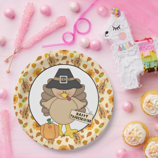 感謝祭のトルコのパーティーの紙皿 ペーパープレート (パーティー)