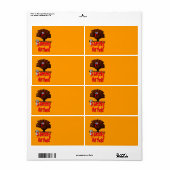 感謝祭のトルコ – すべて与えで感謝してい ラベル (フルシート)