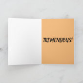 感謝祭のドナルド・トランプ面白いグリーティングカード カード (内部)