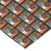 感謝祭のドレスアップした七面鳥 テーブルクロス (アングル)