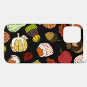 感謝祭のドードル、フェスティバル、手描きセット。 Case-Mate iPhoneケース (裏面 (横))
