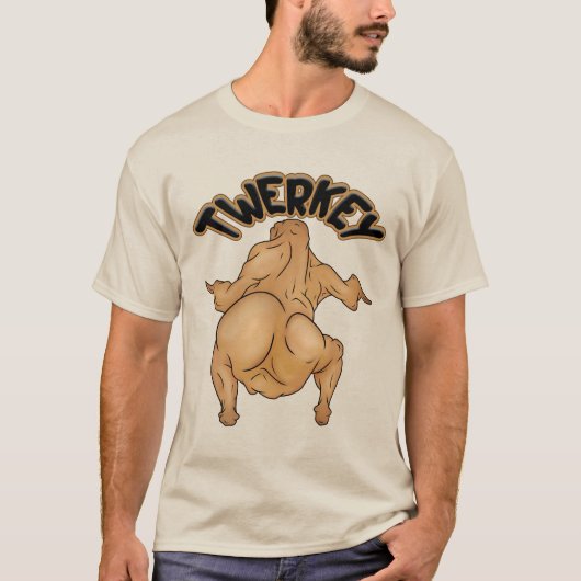 感謝祭のニワトリTシャツ Tシャツ (正面)
