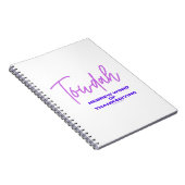 感謝祭のノートのタウダ語 ノートブック (右側)