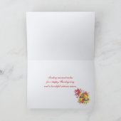 感謝祭のハート(写真フレーム) シーズンカード (内部)