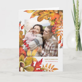 感謝祭のハーベ葉ス・ベリーの写真 シーズンカード