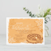 感謝祭のパイ招待状 招待状 (スタンド正面)