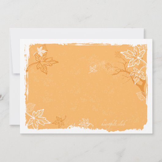 感謝祭のパイ招待状 招待状 (裏面)