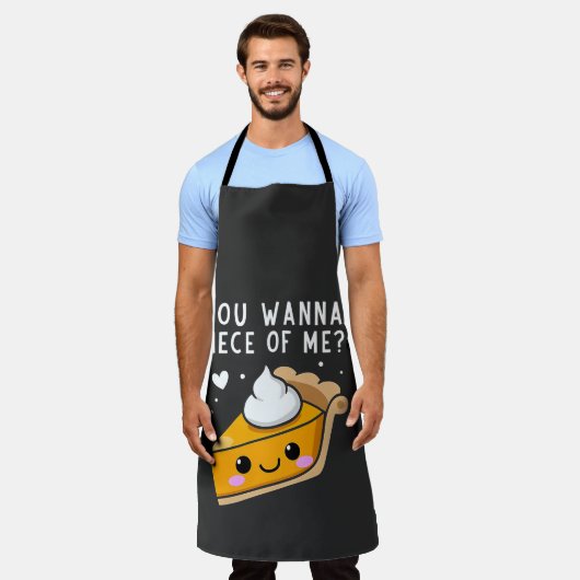 感謝祭のパイ エプロン (着用した状態)