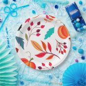 感謝祭のパターン ペーパープレート (パーティー)