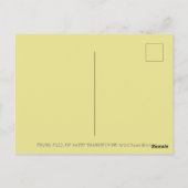 感謝祭のパンダ、感謝のピルグリム象 ポストカード (裏面)