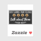 感謝祭のパンチを感覚おもしろいを食べるな シール (シート)