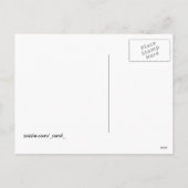 感謝祭のパンプキンとシャベルホイール ホリデー ポストカード (裏面)