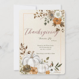 感謝祭のパンプキンと秋 シーズンカード