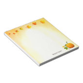 感謝祭のパンプキンと紅葉 ノートパッド (アングル)