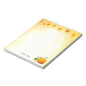 感謝祭のパンプキンと紅葉 ノートパッド (回転)