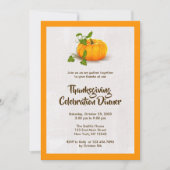 感謝祭のパンプキンパーティーの招待状 招待状 (正面)