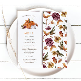 感謝祭のパンプキンメニュー メニュー