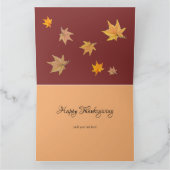 感謝祭のパンプキン・ウォーターカラー カード (内部)