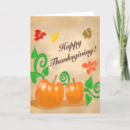 感謝祭のパンプキン シーズンカード
