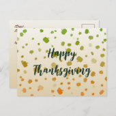 感謝祭のパンプキン ポストカード (正面/裏面)