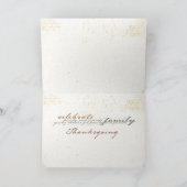 感謝祭のパーソナライズなカード シーズンカード (内部)