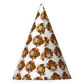 感謝祭のパーティーの帽子かかわいいトルコ パーティーハット (裏面)