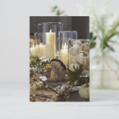 **感謝祭のパーティーまたはディナー** のご招待 招待状 (スタンド正面)