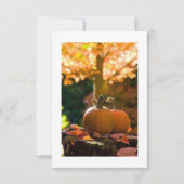 **感謝祭のパーティーまたはディナー** への招待 招待状 (正面)