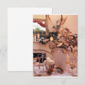 **感謝祭のパーティーまたはディナー** への招待 招待状 (正面/裏面)