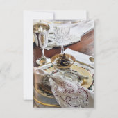 **感謝祭のパーティーまたはディナー** への招待 招待状 (正面)