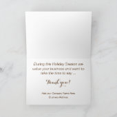 感謝祭のビジネス向けオリジナルグリーティングカード カード (内部)