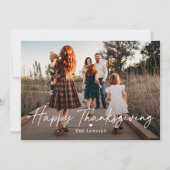 感謝祭のフォトカードをペンディング シーズンカード (正面)