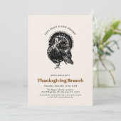 感謝祭のブルンチ|ヴィンテージ 招待状 (スタンド正面)