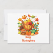 感謝祭のホリデーカード サンキューカード (正面)