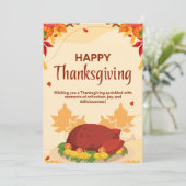 感謝祭のホリデーカード シーズンカード (スタンド正面)