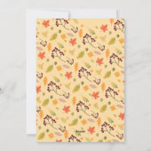 感謝祭のホリデーカード シーズンカード (裏面)