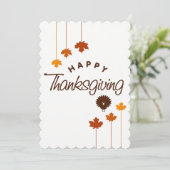 感謝祭のホリデーカード シーズンカード (スタンド正面)