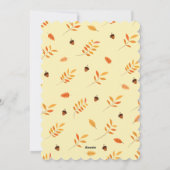 感謝祭のホリデーカード シーズンカード (裏面)