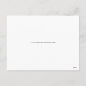 感謝祭のホリデーカード シーズンポストカード (裏面)