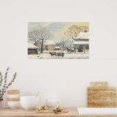 感謝祭のホーム – GH Durrieファインアートポスター ポスター (キッチン)