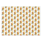 感謝祭のホーンオンホワイト テーブルクロス (正面(横))