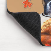 感謝祭のボクサー犬のmousepad マウスパッド (コーナー)