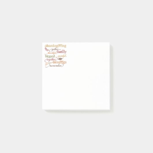 感謝祭のポストイットノート ポストイット (正面)